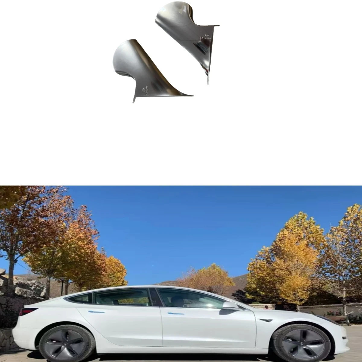 

2017-2020 for Tesla MODEL3 old electroplated rearview mirror inner shell fixing bracket 2021.003 2021.004