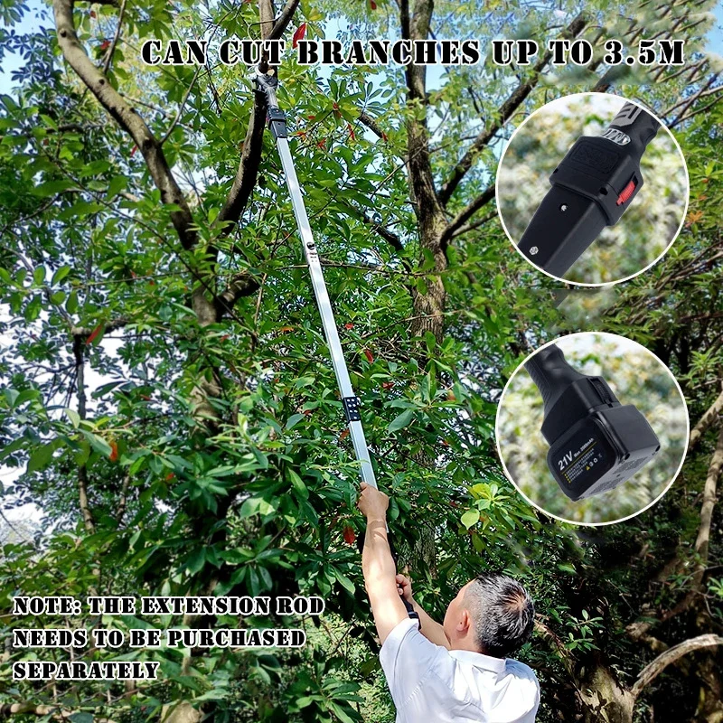 21V Cordless Pruner Lithium-ion Progressive Pruning Shear Efficient scissors Bonsai Electric Tree Branches garden tools S40 40mm