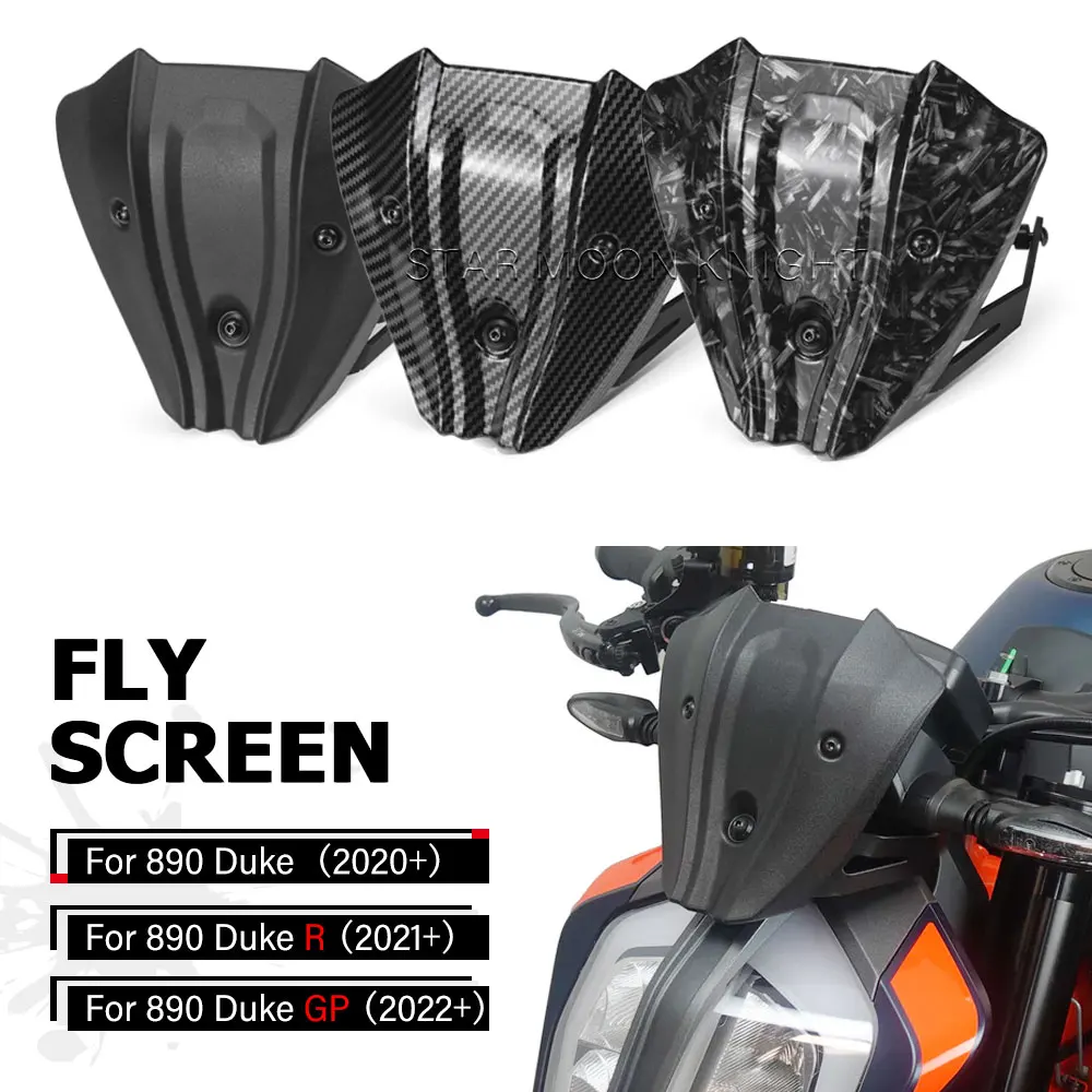 For Duke 890 Duke890 R GP Mini Windshield Windscreen Front Fly Screen Deflector Fairing Motorcycle Accessories