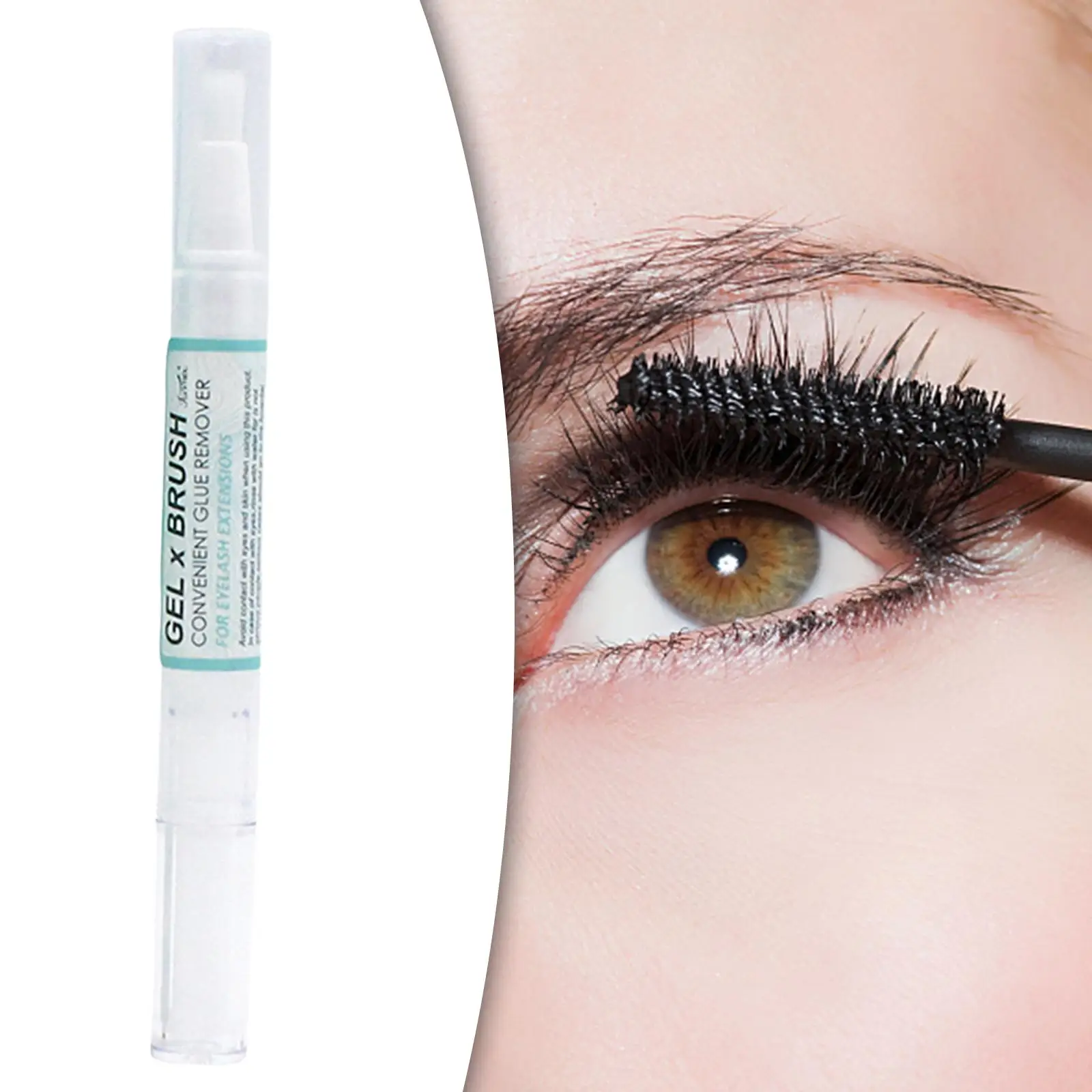 مزيل تمديد الرموش الاحترافي اللطيف ، وقت إذابة سريع ، مهدئ ، 2 صانعة