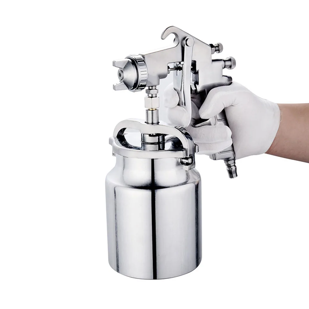 Imagem -05 - Pulverizador Pneumático Prata Anti-ferrugem Pintura Pulverizador Hvlp Spray Máquina de Pintura com mm Bico Lidar com Ferramenta de Pulverizador Alta Qualidade Pq2