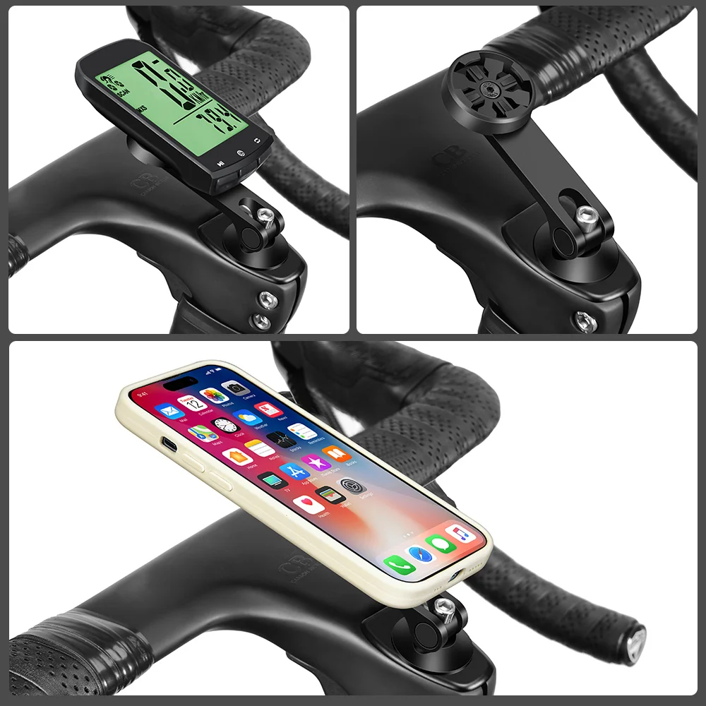 Newboler Fahrrad Telefon halter Aluminium Mittel lenker 180 ° verstellbare Fahrrad Handy halterung für MTB/Rennrad Holde – Detail 6