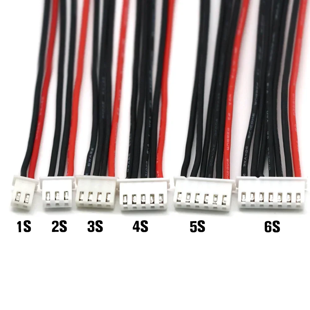 10pcs JST-XH 실리콘 와이어 22AWG1/2/3/4/9/10/11S Lipo 밸런스 와이어 연장 RC Lipo 배터리 충전기 용 케이블 리드 코드 충전