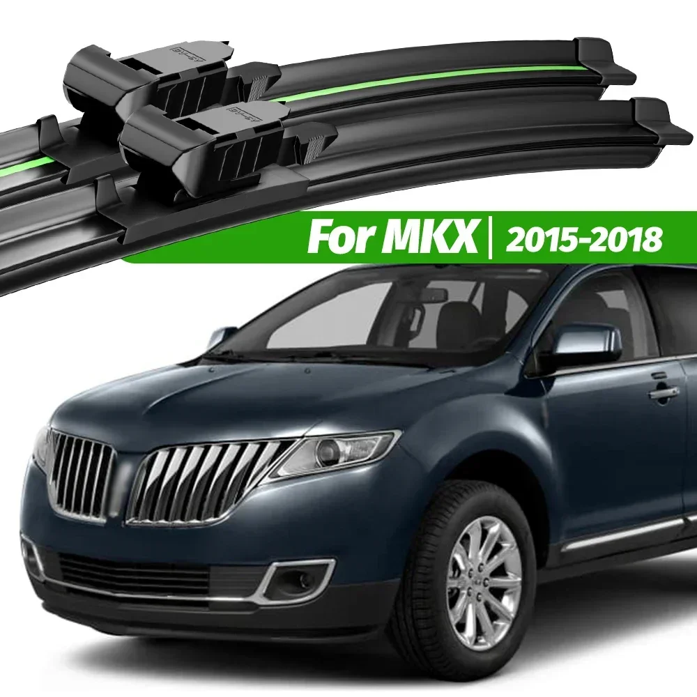 

For Lincoln MKX 2015-2018 2pcs Front Windshield Wiper Blades 2016 2017 Windscreen Window Accessories