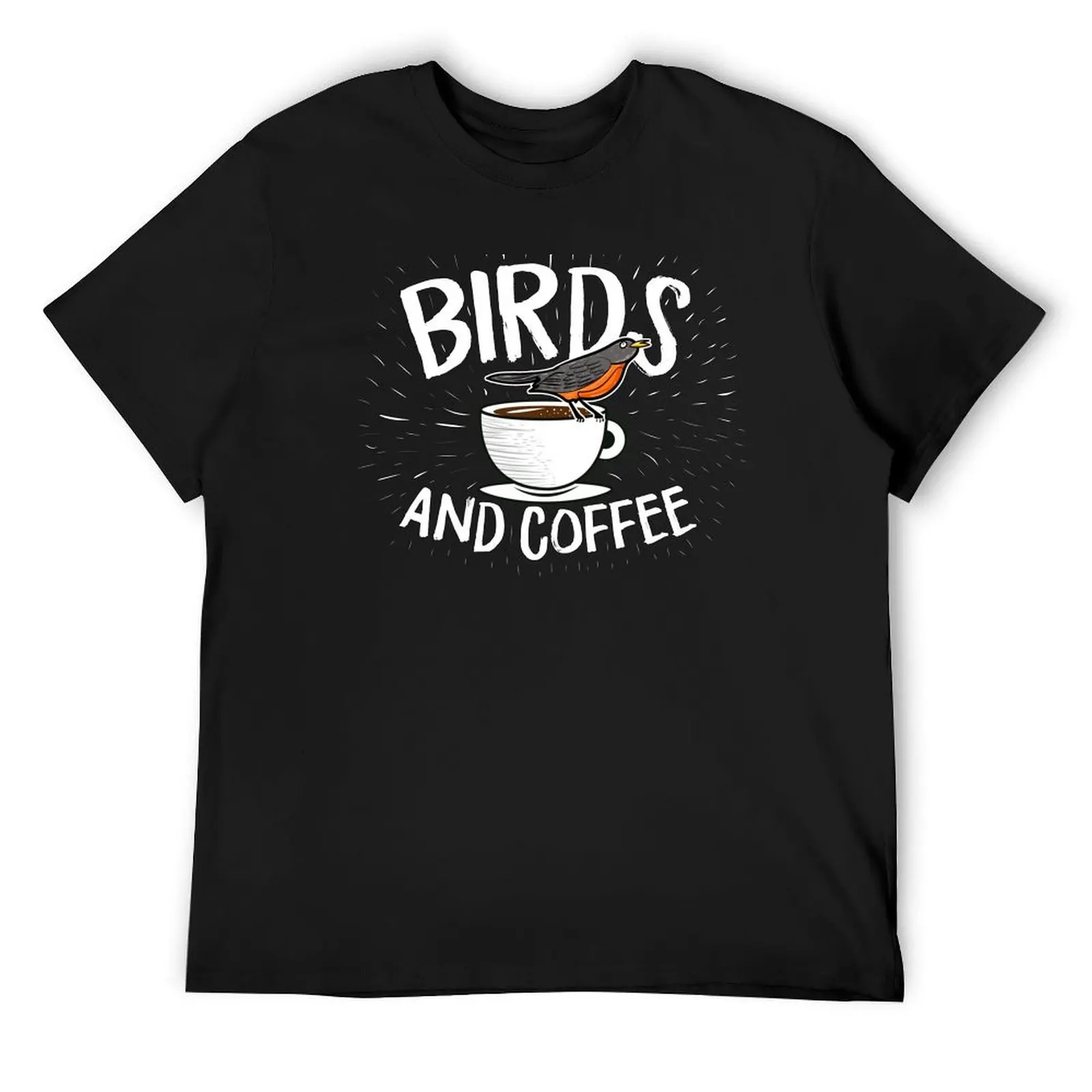 

Birds and Coffee Birding Caffeine Lovers T-Shirt cute tops Short sleeve tee graphics sweat shirts, men