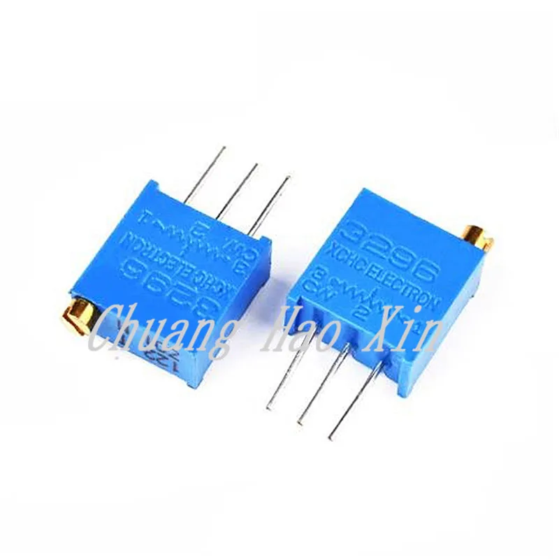 3296W 50 100 200 500 1K 2K 5K 10K 20K 50K 100K 200K 500K 1M ohm Multiturn Trimmer Potentiometer High Precision Variable Resistor