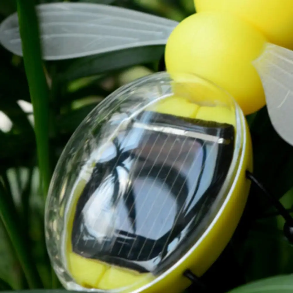 Solar Bee Toy Solar-Powered Pet Figure Simulated Novelty Solar Toy