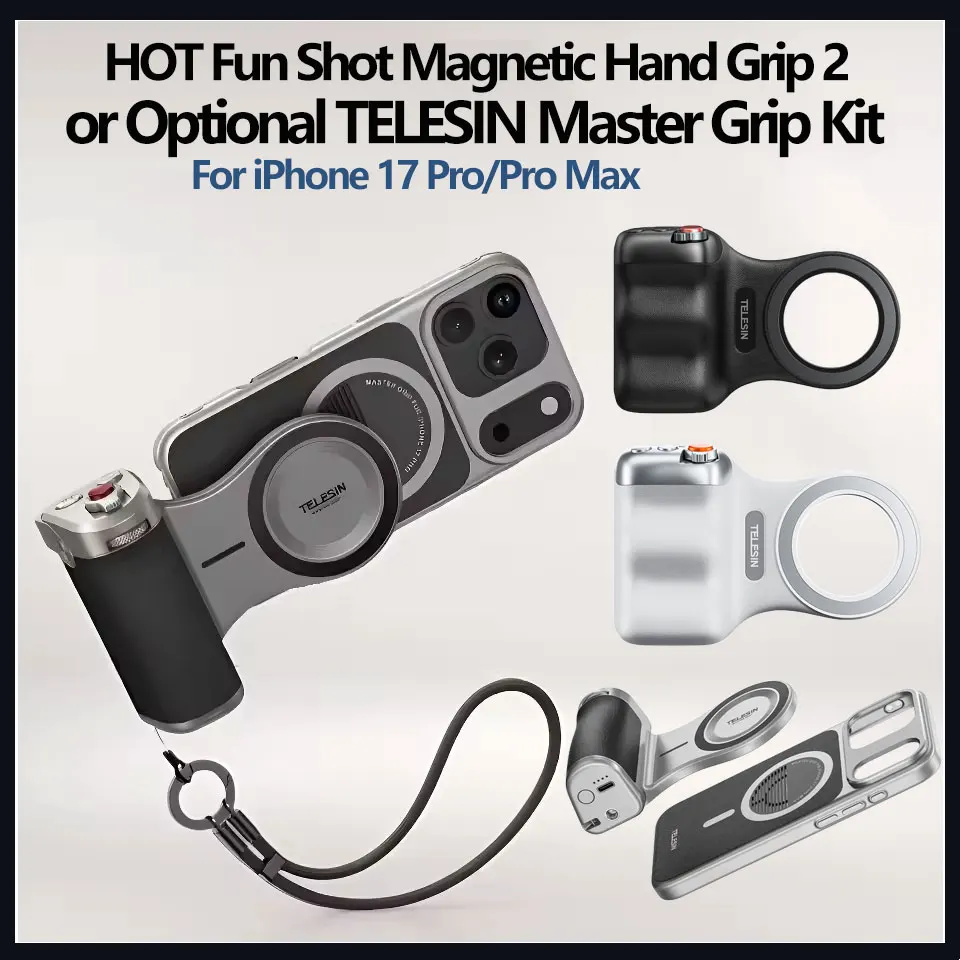 マグネット式ハンドグリップ iPhone 17 Pro Max対応