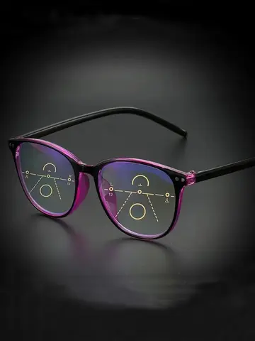 New 3 in 1 Progressive Multifocal Reading Glasses For Women  Eyeglasses Easy To Look Far and Near +1.0 To +4.0