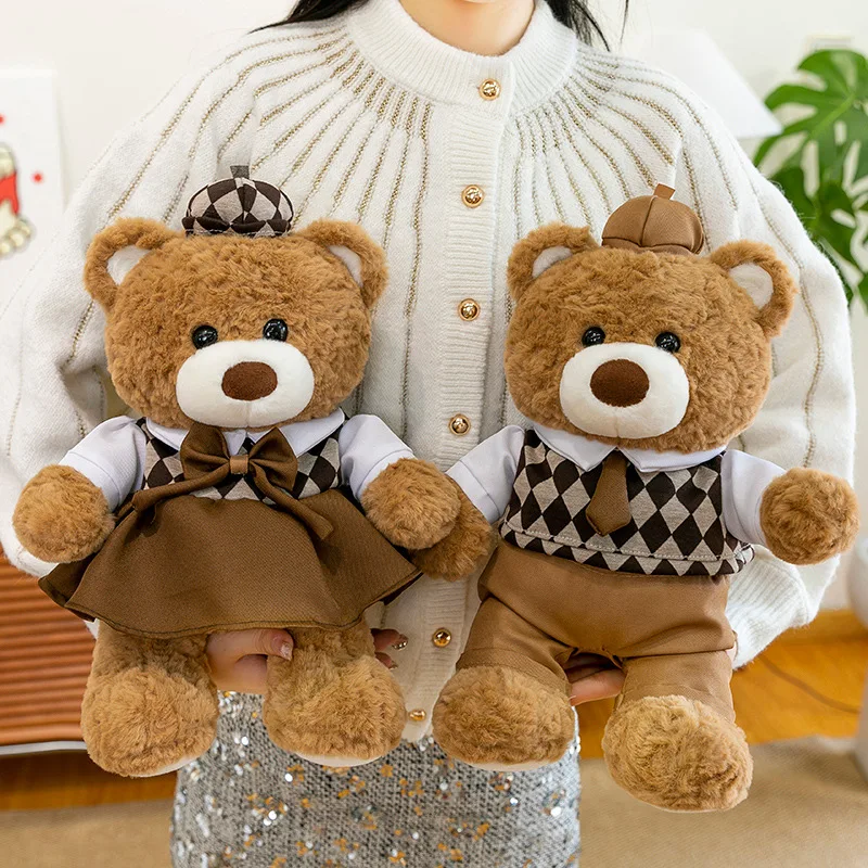 

Плюшевая игрушка-медведь 35/45/65 см, милая мягкая подушка-медведь, подарок для девочки на День святого Валентина, декор для спальни, игрушка для комфорта детей, подарок на день рождения