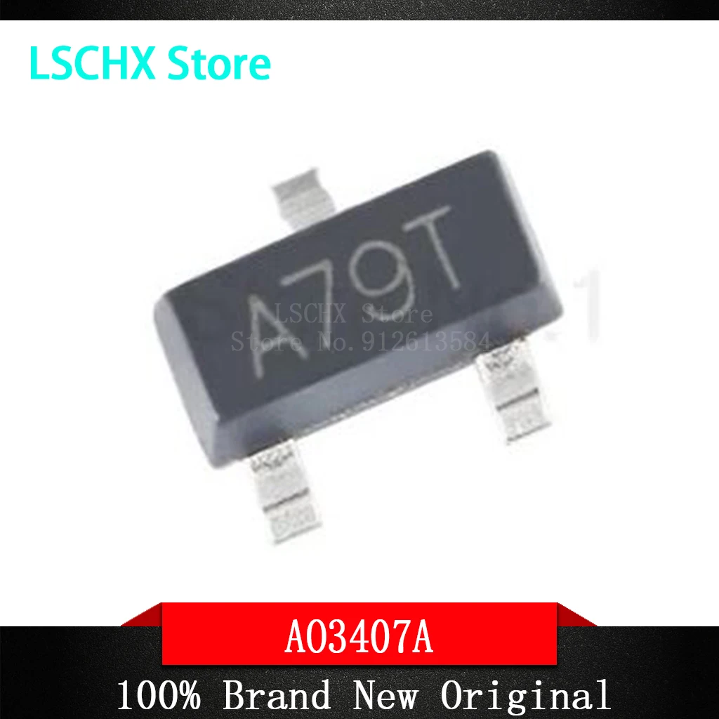 

50 Buah AO3407A A03407A SOT-23 Marking: A79T AO3407 A03407 SOT23 P-Channel MOSFET