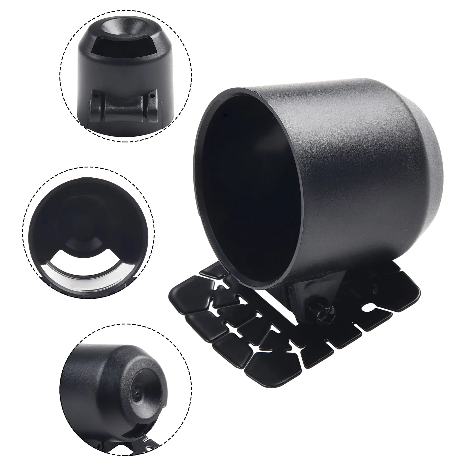 Car Single Gauge Holder For Universl Car / Truck / Van Adjusted Angle 45mm Depth 52mm Gauge Cup Car Mount Holder