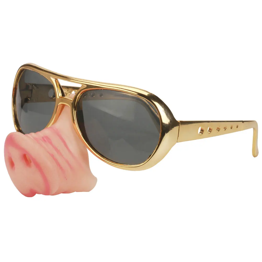

2pcs Pig Nose Glasses Funny Party Props Lightweight Cosplay Eyewear For Dancing Events Unique Photo Accessories Party