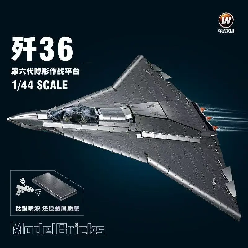 

B1569 Stealth Fighter 1233/WZ-10S Armed Helicopter Sixth-Generation Assembly Building Block Toy Gift for Kids And Model