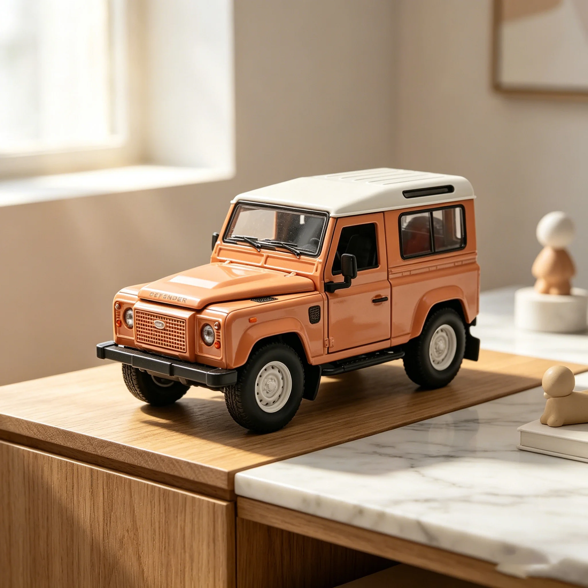 

Alloy 1/24 Land Rover Defender Classic SUV Model Real Details Perfect Gift for Boys Holiday Collection Ornament