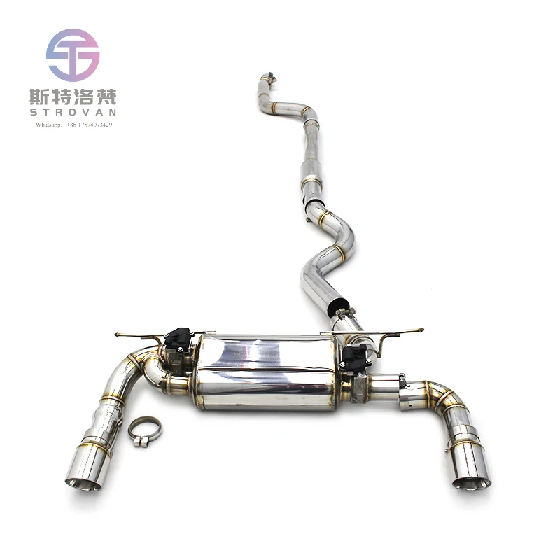 

Tuning Stainless steel Catback Exhaust For BMW F30 F36 B58 340i 440 3.0T 2016-2023 valve control exhaust Acoustic Damper escape