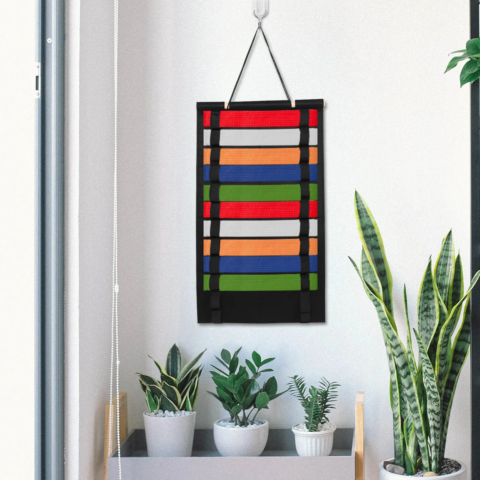 

Belt Display Rack Martial Arts Lightweight Organizer Adjustable Hanger Stand Uniform Storage Holder Equipment