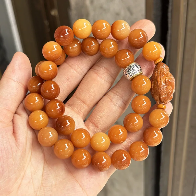 High-density white jade root bracelet, weathered natural bodhi seeds, suitable for students to handle and wear, soft finge