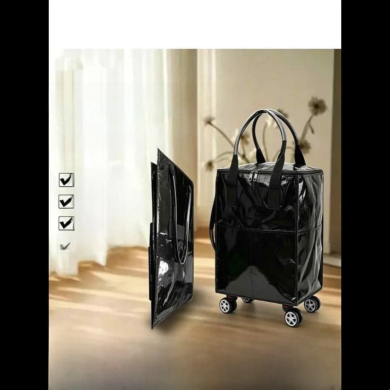 Upgraded Domestic Haoken Bag with Cover Large Capacity Travel Bag Shopping Silent Domestic Tourist Wheel Bag Leisure Men's Bag