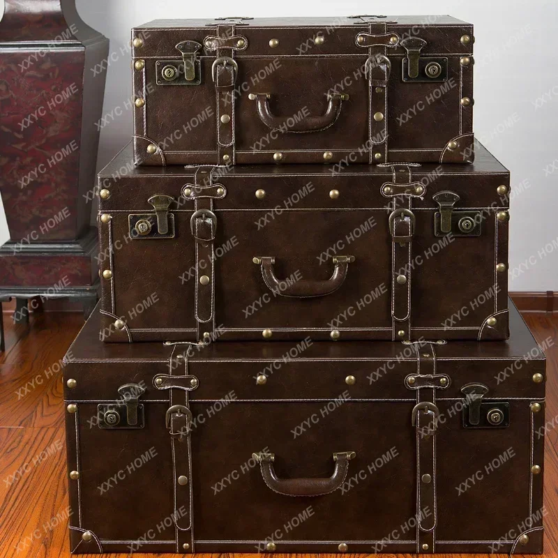 Photography Window Display Home Decorations Clothing Store Display Antique Storage Storage Leather Case