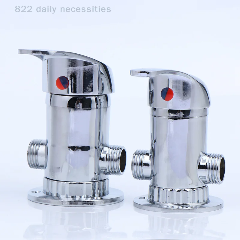 Solar Water Heater Mixing Valve Hot Cold Faucet Mixing Valve Handle Switch 3 Way Bathroom Faucet Valve Shower Splitter Connector