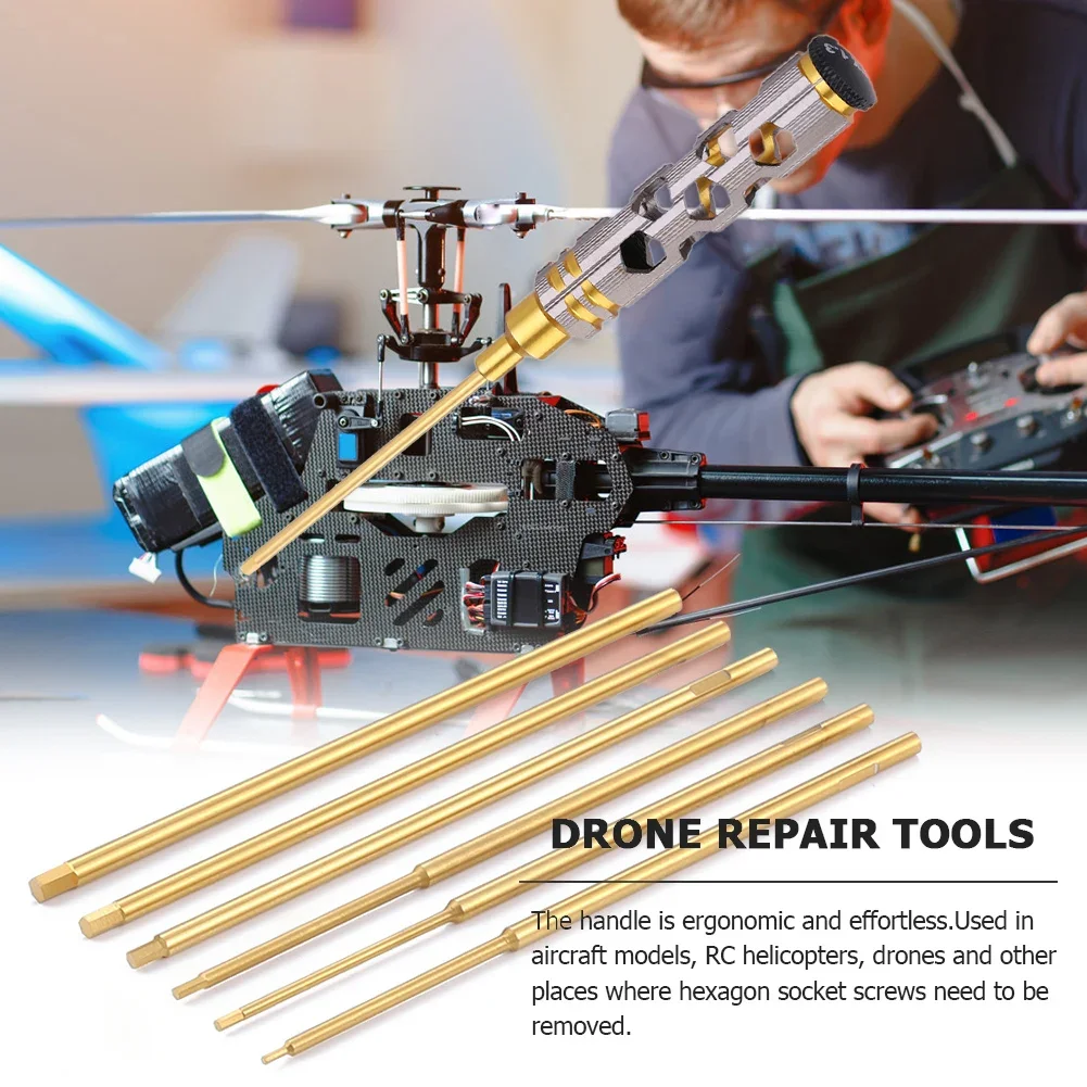 10 pz chiavi esagonali cacciaviti strumenti cacciavite 0.9/1.27/1.5/2.0/2.5/3.0/1.3mm metallo in lega dura per modello di elicottero RC