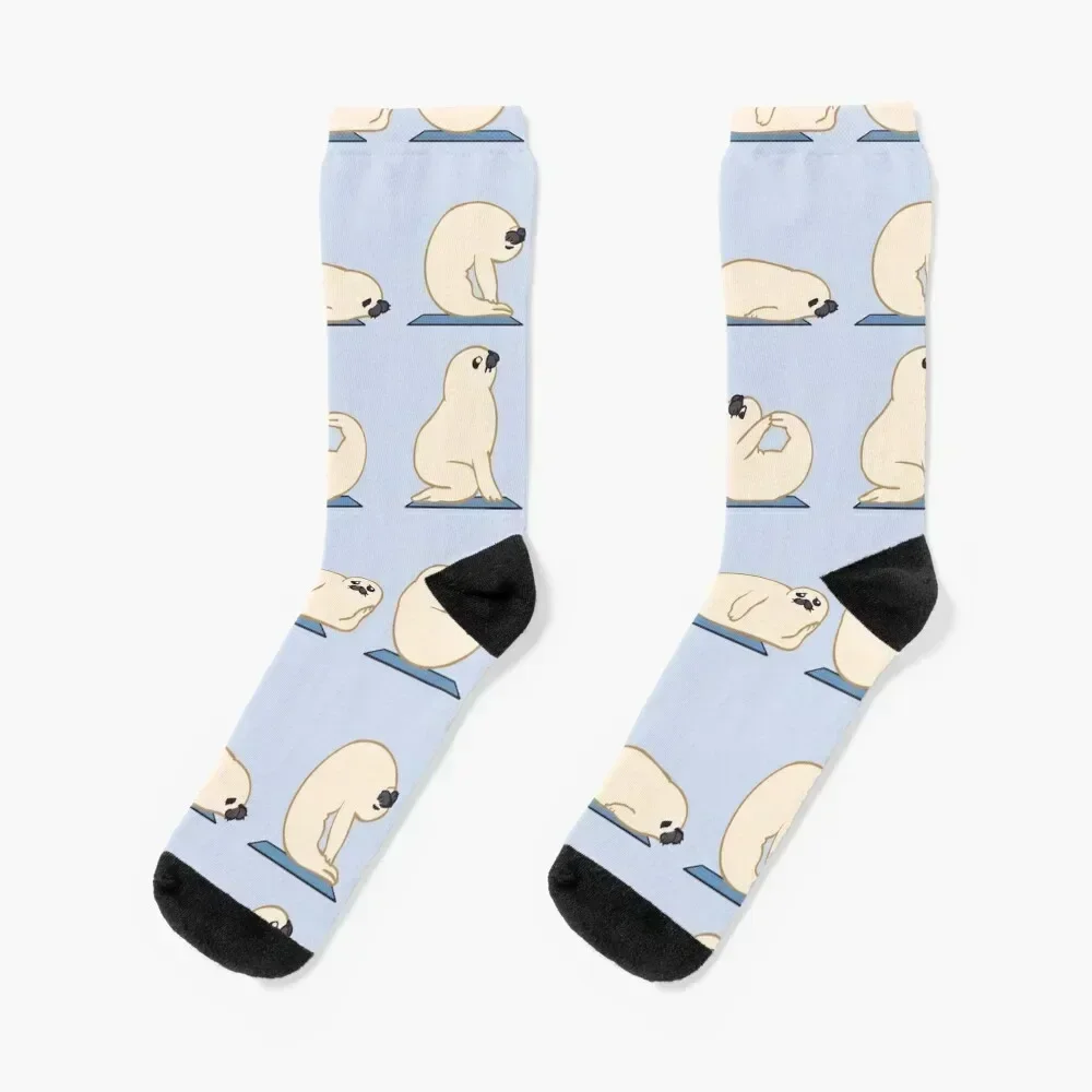 

Baby Seal Yoga Socks short basketball anti-slip gym Socks Men Women's