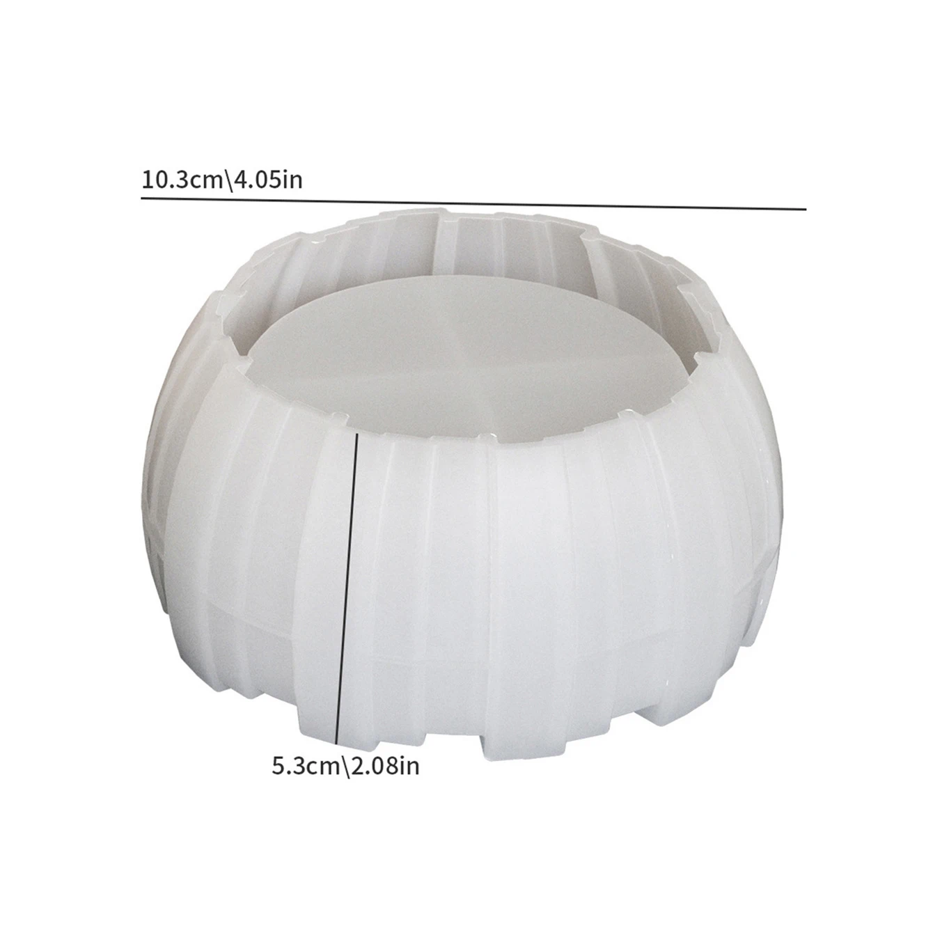 DIY Irregular Stripe Storage Bowl Silicone Mold Candle Cup Plaster Crafts Mold Succulent Flowerpot Cement Gypsum Clay Resin Mold
