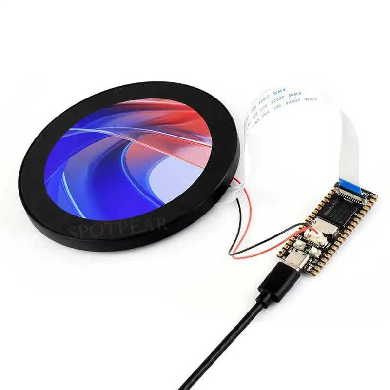 DSI/MIPI Round LCD Screen 4inch Works with ESP32-P4 RK3506 Development Boards