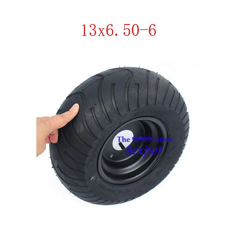 

1pcs GO KART KARTING ATV UTV Buggy 13X6.50-6 Inch Wheel Tubeless Tyre Tire With Hub