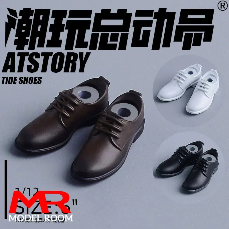 1/12 Scale Male Business Suit Shoes Leather Shoes Model Fit 6 inch Romankey Notaman VTOYS Soldier Action Figure Body