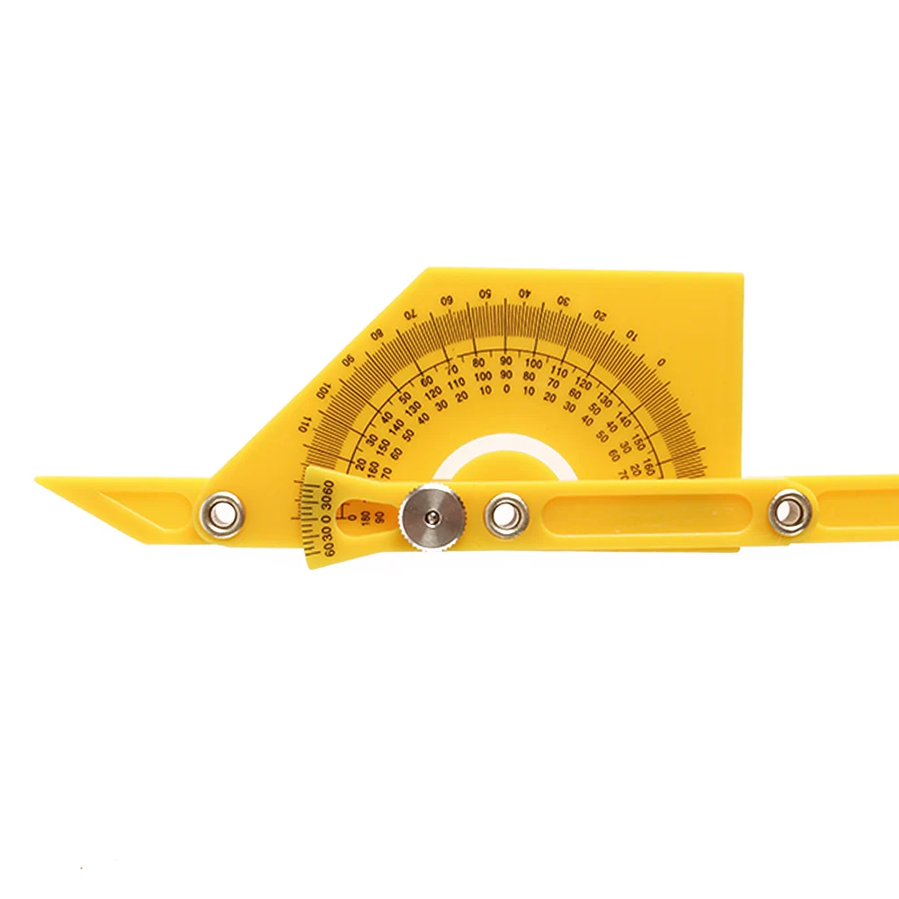1PC nuovo utile goniometro in plastica angolo Finder mitra calibro braccio righello di misurazione per la lavorazione del legno