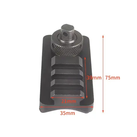 20MM Bipod Adapter Mount, Picatinny Rail Sling Stud 3/2-Slots Hunting Accessory for AR15 AK47 M4 M16 Rifle Airsoft V8 Attachment