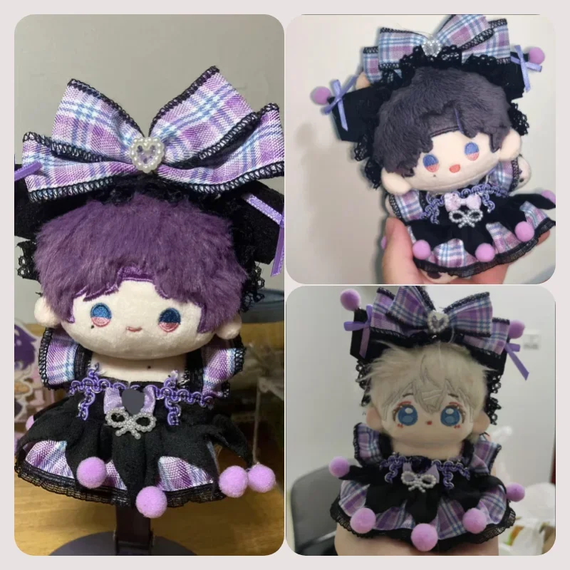 Love and Deepspace10cm Cotton Doll Clothes Black lolita dress with headpiece Doll Accessories Xavier Zayne Rafayel ralayo Sylus