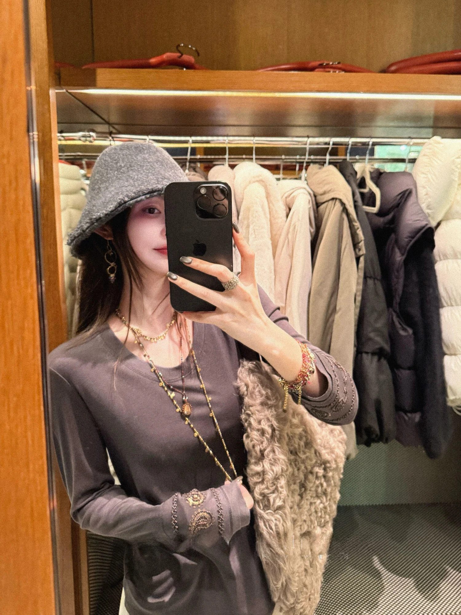 

Вязаный свитер Qian Meixi Thiened U-Ne Long Sve ручной работы, женская повседневная одежда, зимний сезон, однотонный