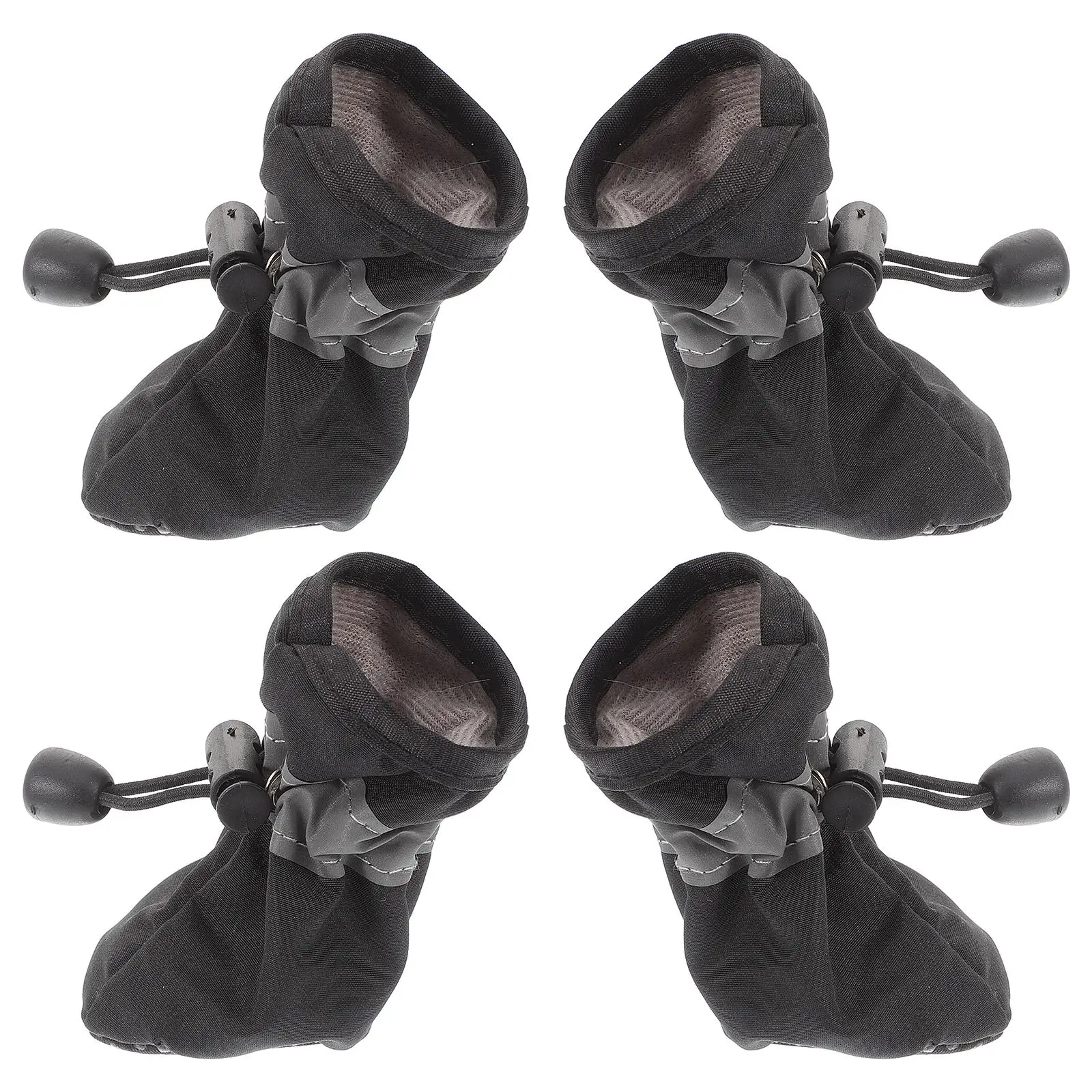 

4pcs Dog Shoes Black Size2 Breathable Waterproof Nonslip Soft Sole Indoor Outdoor Summer Puppy Booties for Medium