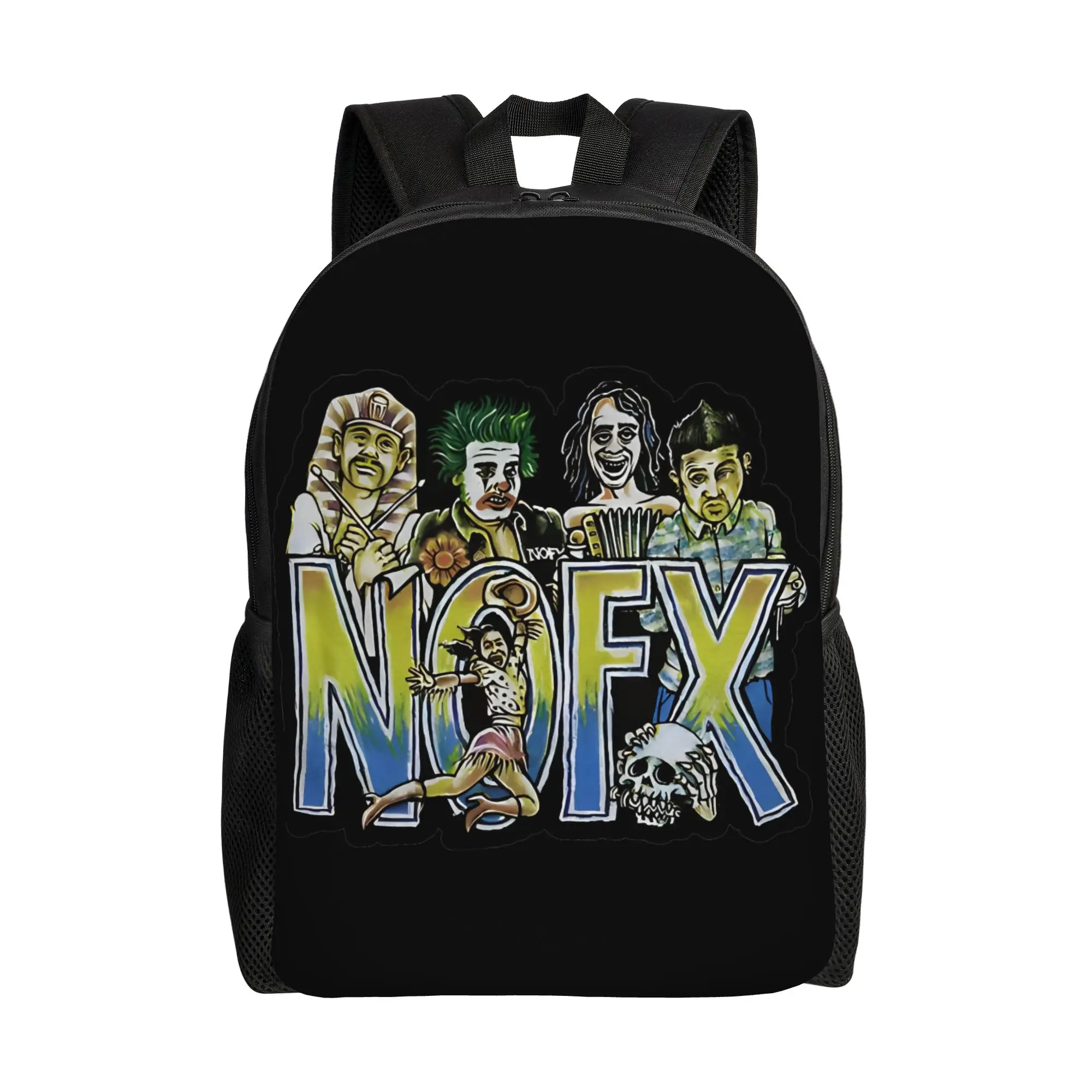 

Стильный рюкзак Nofx Band для фанатов, для активного отдыха, учебы и работы, в стиле панк-рок, для мужчин и женщин, сумка для ноутбука через плечо