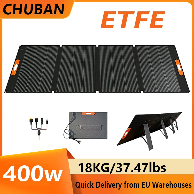 400W Faltbares Solarpanel für Powerstationen Camping Notstromgenerator Faltbares Aufladen für netzunabhängige Stromversorgung