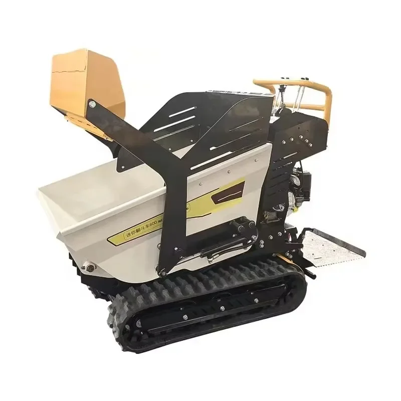

Mini Crawler Dumper Skid Steer – Small Tracked Carrier Truck with 300-500kg Load Capacity
