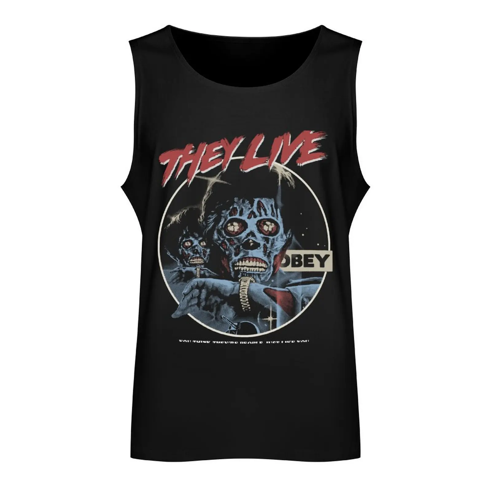 They Live, John carpenter, horror Tank Top sleeveless shirt man gym t-shirt for man T-shirt male Men's sleeveless