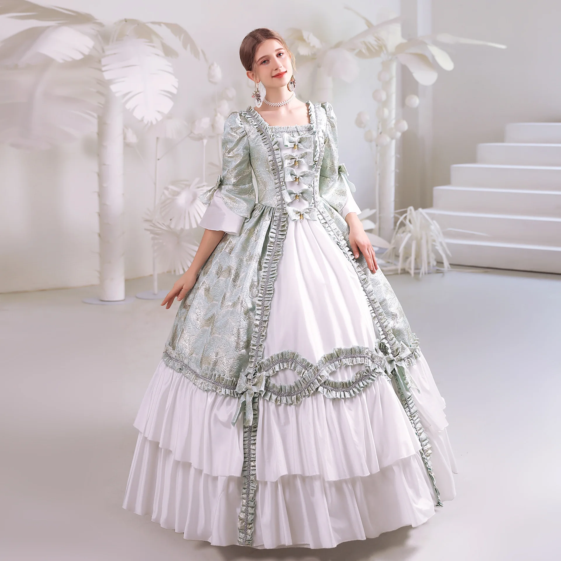 Popular Harbin Russian Travel Photography Clothing Russian Princess Retro European Clothing Travel Photography Clothing 웨딩드레스 한국