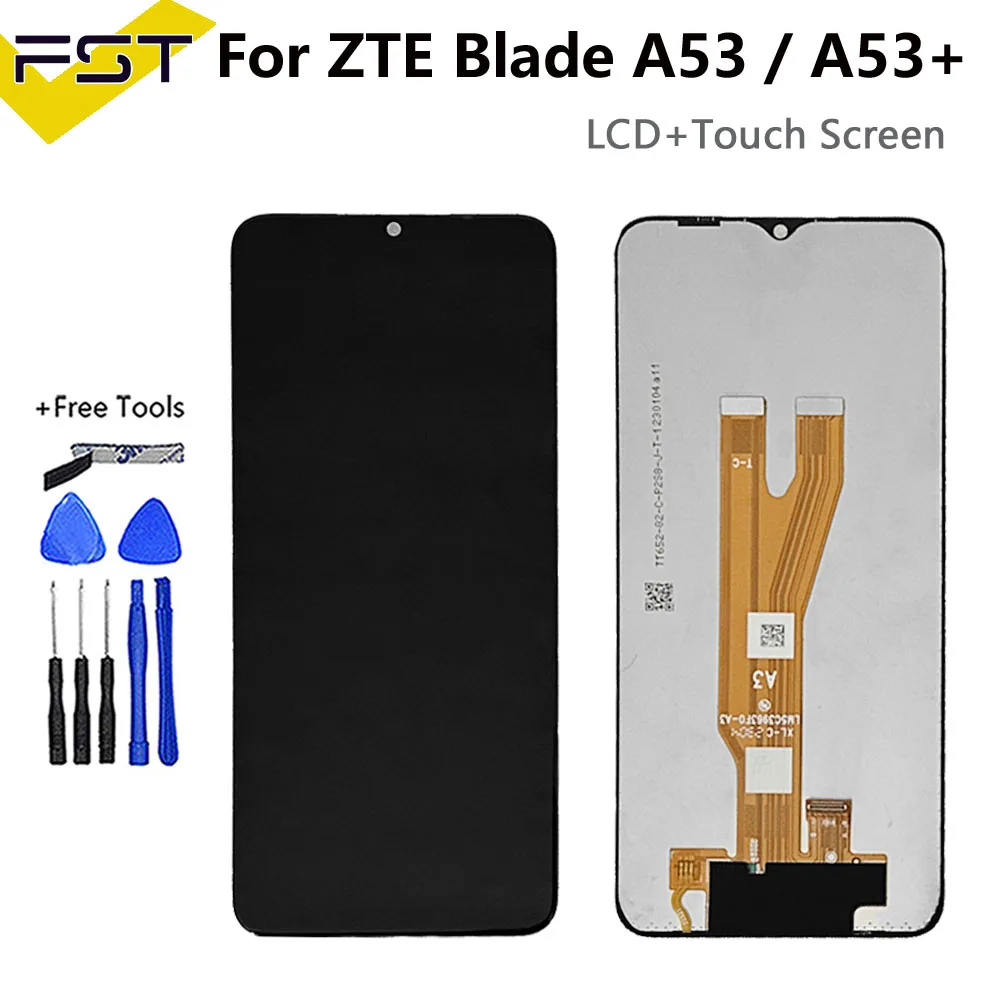 

6.52 Inch Black For ZTE Blade A53 A53+ Plus LCD DIsplay Touch Screen Digitizer Panel Assembly Replacement LCD ZTE BLADE A53+ LCD