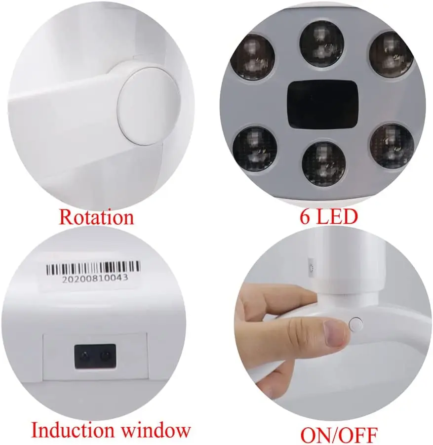 Dental indukcyjna lampa LED do jamy ustnej światła operacyjne DENTAL UNIT LAMP Dental bezcieniowa lampa indukcyjna do fotela stomatologicznego