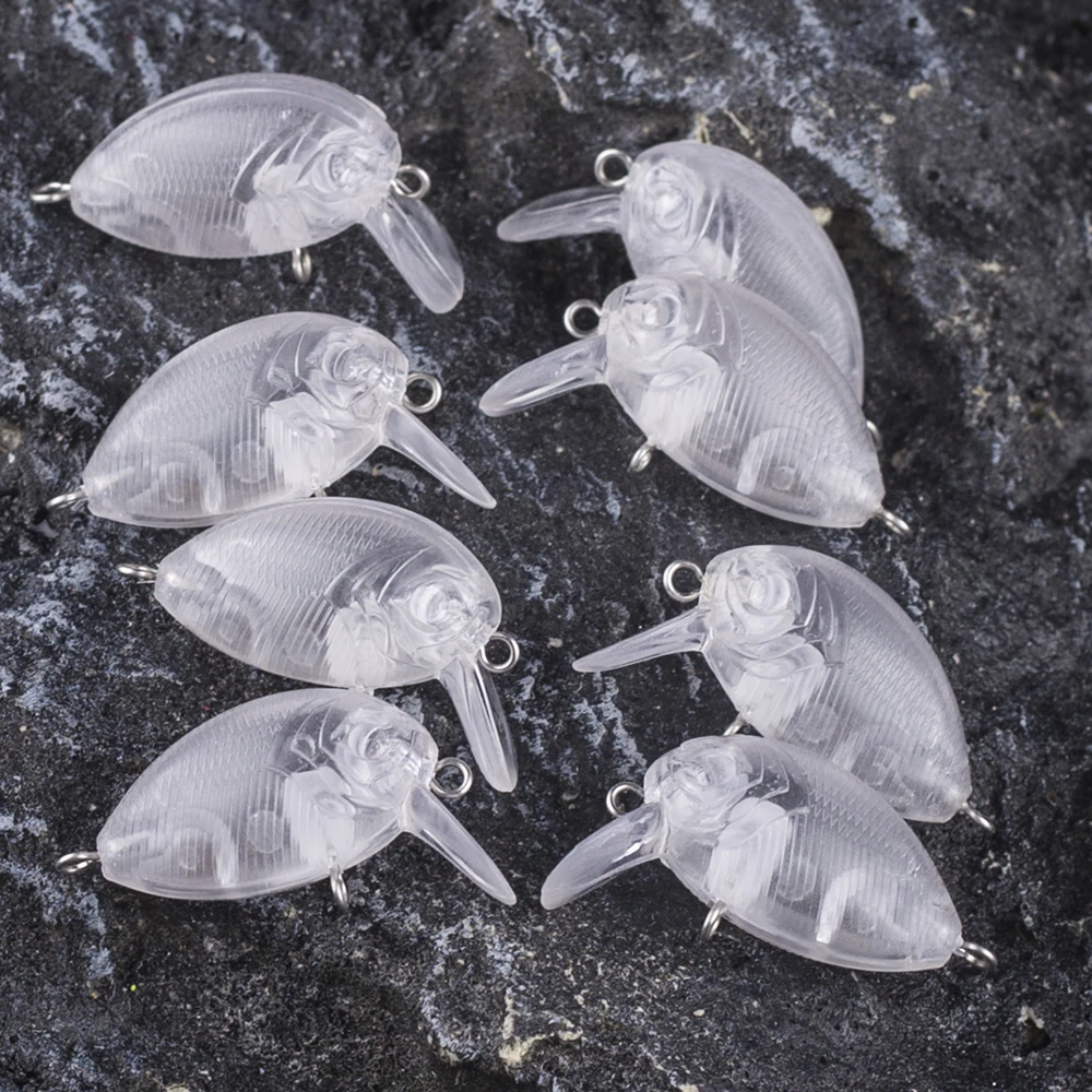 Dr.Holife Crankbait sin pintar en blanco – cebo flotante para pesca - imagen 4