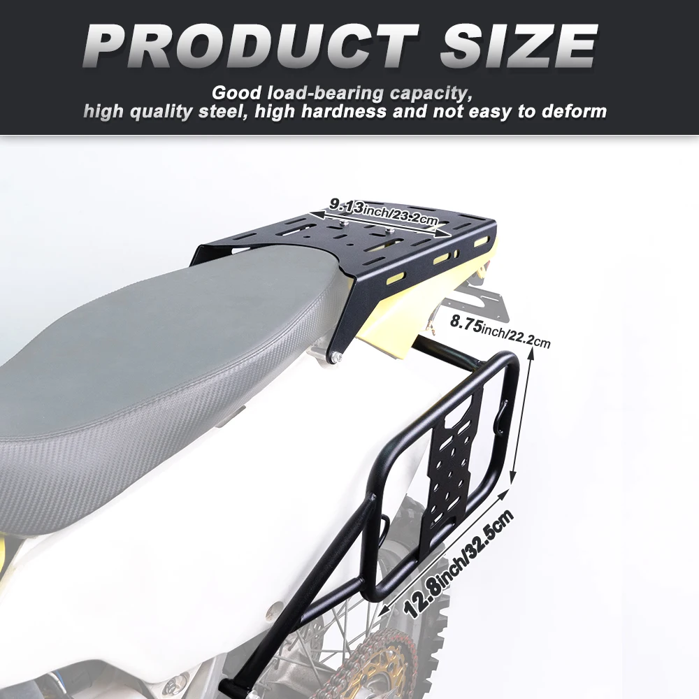 

Rear Luggage Rack Motorcycle Trunk Top Case Panniers Saddlebag Bracket DRZ400S DR-Z400S 2000-2024 DR-Z400SM 2005-2024 For SUZUKI