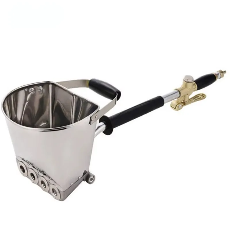 4 Jet Air Plaster ปูนปูนปูนปูน Wall Sprayer, ซีเมนต์ปูนสเปรย์ปืน Hopper สีผนังเครื่องมือสําหรับคอนกรีตปูนปูนปูนปลาสเตอร์ปูนปั้นพลั่ว