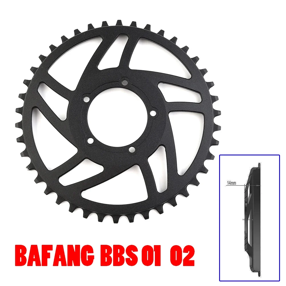 

Ebike Brake Disc FOR BAFANG BBS01 BBS02 Electric Bicycle 42T Chain Ring Offset Correction Aluminum Brake Discs 175X175X14mm