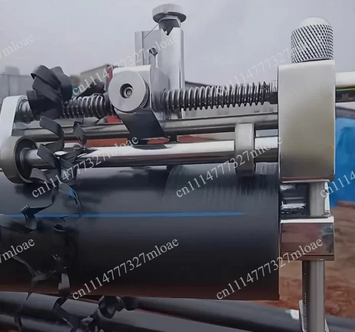 Manual Rotary Scraper for PE Gas Pipe Steel Wire Mesh Outer Layer, 63-400mm Pipe Peeling