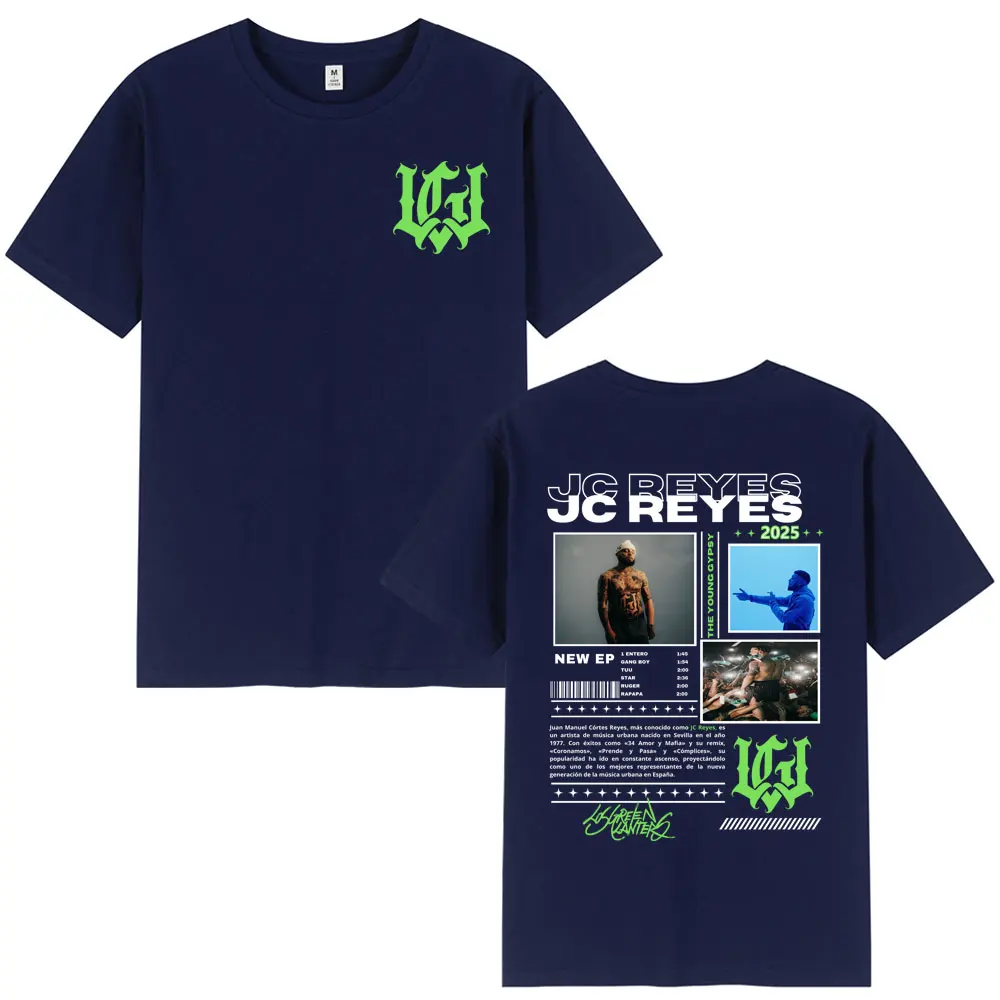 Rapper Jc Reyes Tour 2025 Graphic T Shirts Men Women Clothing Cotton T-shirts Oversized Summer Short Sleeves Loose Tee Shirts