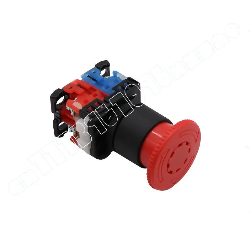 AR22V2R Red Emergency Stop Button Switch, Installation Aperture 22mm, Exquisite Workmanship, Durable Quality